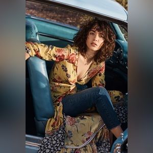 Farm rio sunlit floral maxi